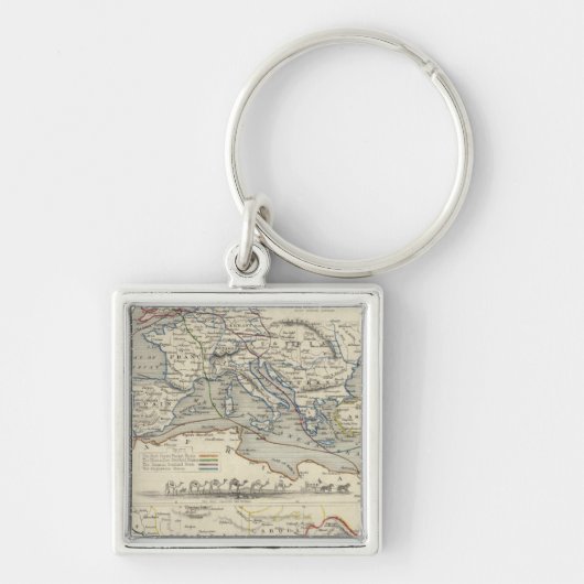 インドへの陸路 キーホルダー (正面)