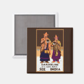 インドを見る マグネット (正面/裏面)