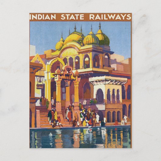 インドを訪れる ポストカード (正面)