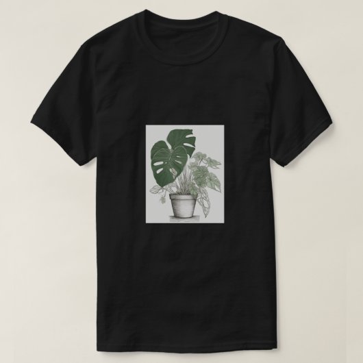 インドアガーデン向けの植物愛好家の親ポスター Tシャツ (デザイン正面)