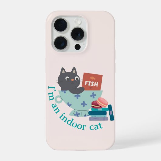 インドアキャット iPhoneケース (裏面)