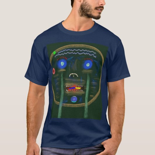 インドアグリーンミーニーデザイン Tシャツ (正面)