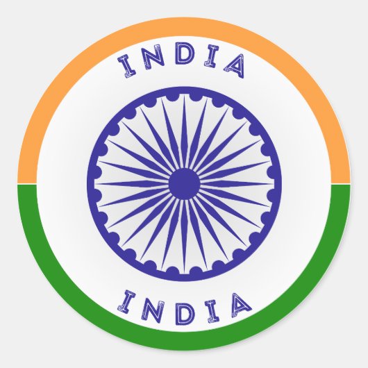 インドアショカチャクラサークル ラウンドシール (正面)