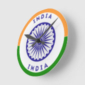 インドアショカチャクラサークル ラウンド壁時計 (傾斜)