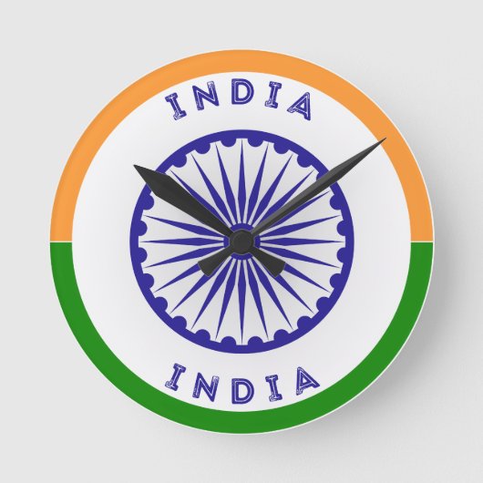 インドアショカチャクラサークル ラウンド壁時計 (正面)