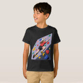 インドアロッククライミングの壁のアート Tシャツ (正面フル)