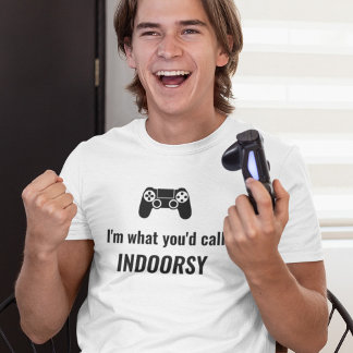 インドア派と呼ばれるタイプの人へ カスタマイズ可能 ゲーマーTシャツ Tシャツ