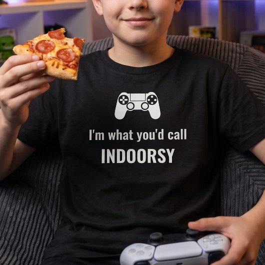 インドア派なゲーマーTシャツ - インドア派です Tシャツ
