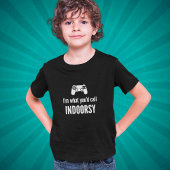 インドア派なゲーマーTシャツ - インドア派です Tシャツ