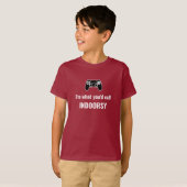 インドア派カスタマイズ可能ゲーマー Tシャツ (正面フル)