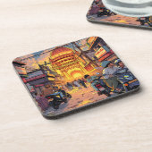 インドイラストレーション | コルカタ コースター (左側)