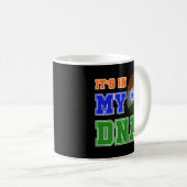 インドインディアン国旗の伝統私のDNAクリスマス父親 コーヒーマグカップ (正面右)
