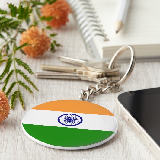 インドインディアン国旗 キーホルダー (側面)