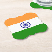 インドインディアン国旗 ペーパーコースター (アングル)