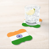 インドインディアン国旗 ペーパーコースター (インサイチュ)
