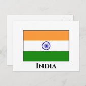 インドインディアン国旗 ポストカード (正面/裏面)