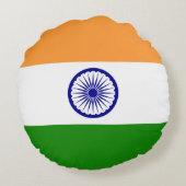 インドインディアン国旗 ラウンドクッション (裏面)