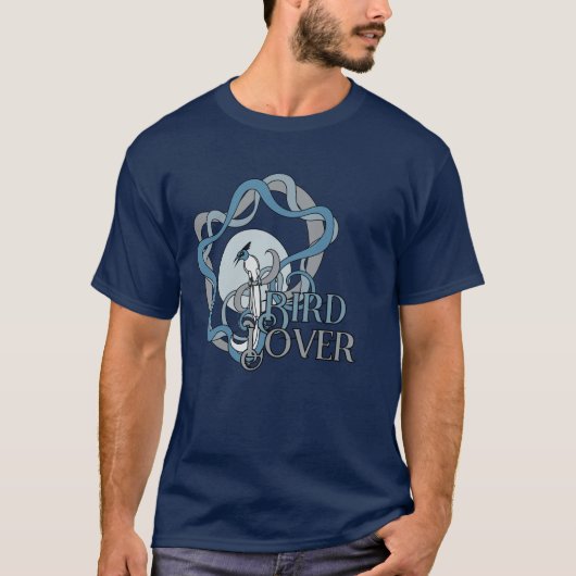インドオオルリサイチョウを愛する鳥好き Tシャツ (正面)