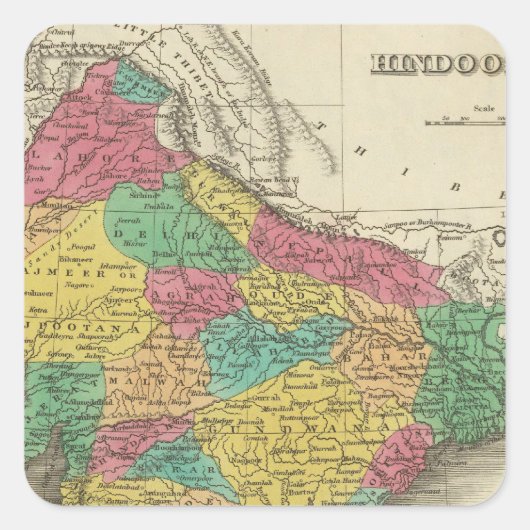 インドオスタン3 スクエアシール (正面)