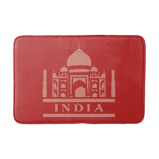 インドカスタム色浴場 バスマット (正面)