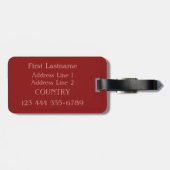 インドカスタム荷物札 ラゲッジタグ (裏面横)