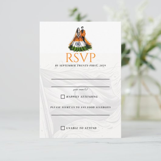 インドカップル 出欠カード (スタンド正面)