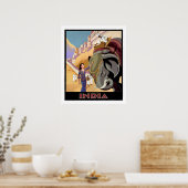 インドカラフルを訪れる ポスター (キッチン)