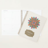 インドカラフル円:装飾曼荼羅 プランナー手帳 (ディスプレー)