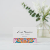 インドカラフル円：装飾曼荼羅 ロイヤリティカード (スタンド正面)