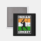 インドクリケットファンインド国旗 マグネット (正面/裏面)