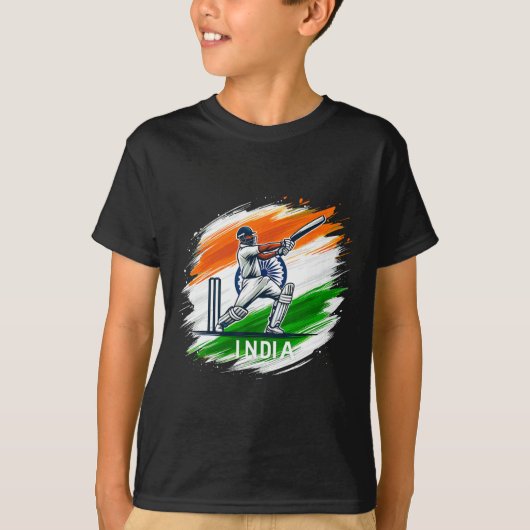 インドクリケット3  Tシャツ (正面)