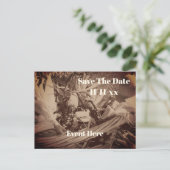 インドコーン カントリー 秋のSave The Date 案内ポストカード (スタンド正面)