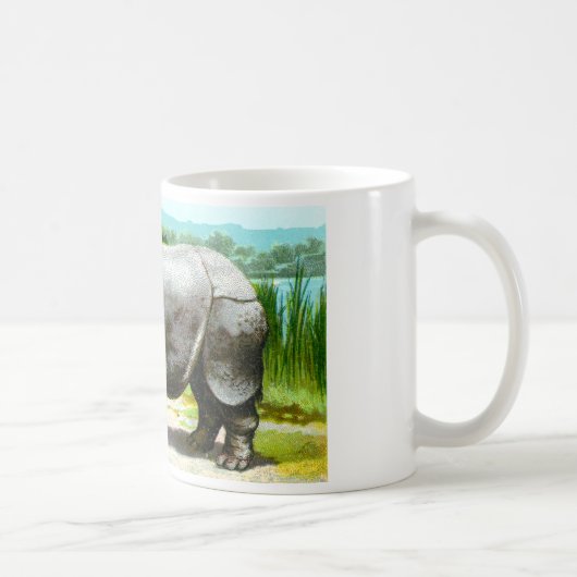 インドサイ コーヒーマグカップ (右)