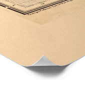 インドシナの地図（1895年） ポスター (角)