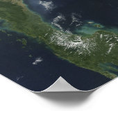 インドシナの衛星観測 ポスター (角)