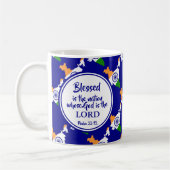 インドスタイリッシュ国賛美モノグラムの贈り物 コーヒーマグカップ (左)