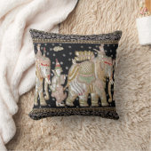 インドゾウのタペストリー クッション (ブランケット)