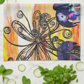 インドゾウの台所タオル キッチンタオル (折り畳み)