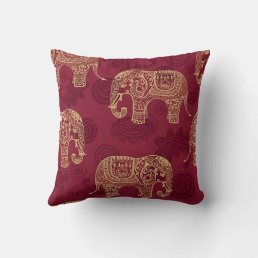 インドゾウの枕 クッション (裏面)