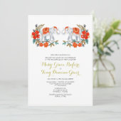 インドゾウの結婚式招待状 招待状 (スタンド正面)