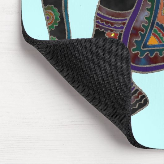 インドゾウの芸術のマウスパッド マウスパッド (コーナー)