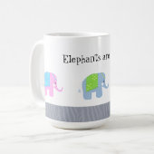 インドゾウはかっこいい コーヒーマグカップ (正面左)