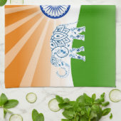 インドゾウ キッチンタオル (折り畳み)