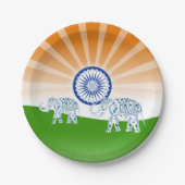 インドゾウ ペーパープレート (正面)