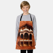 インドテンプルウォール エプロン (着用した状態)