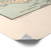 インドネシアとフィリピンのヴィンテージの地図 ポスター (角)