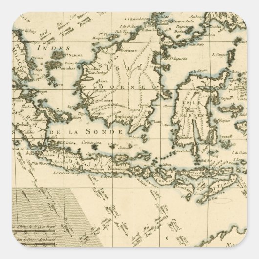 インドネシアとフィリピン スクエアシール (正面)