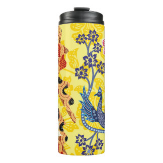 インドネシアのろうけつ染め・モチーフで、非常に独特な計画を持つ タンブラー