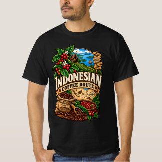 インドネシアのコーヒー ルート パート2 Tシャツ