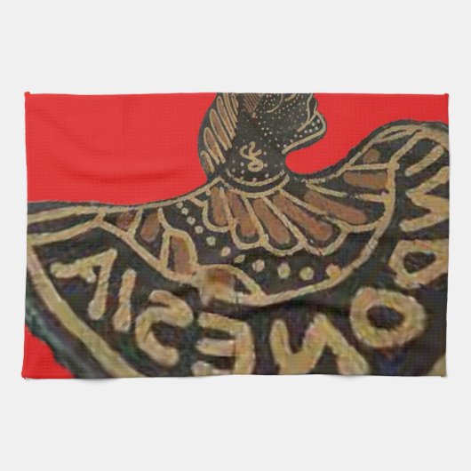 インドネシアのジャワの影人形文化芸術 キッチンタオル (横)